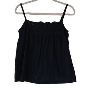 GAP Factory Navy  Flowy Paisley Eyelet Size Large